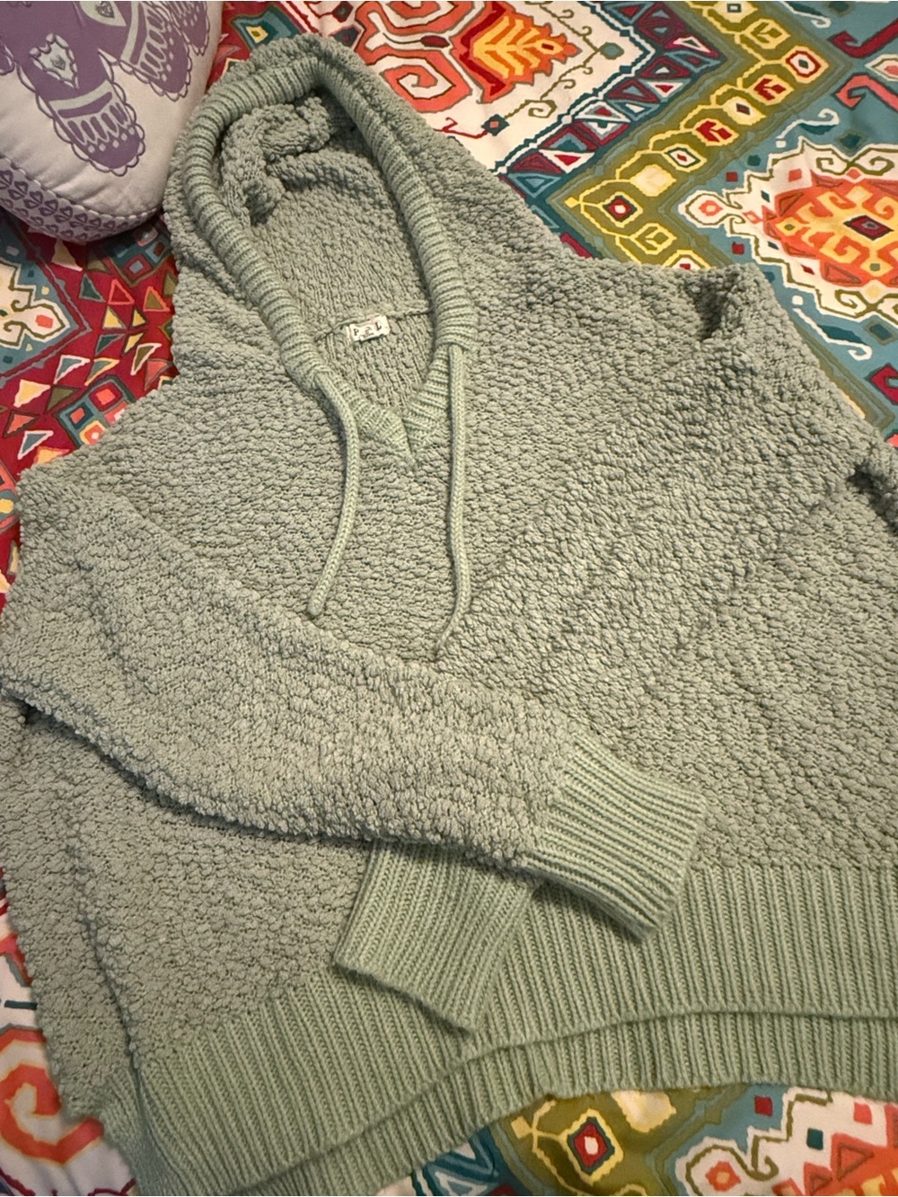 POL Soft Sage Knit Hooded Sweater!